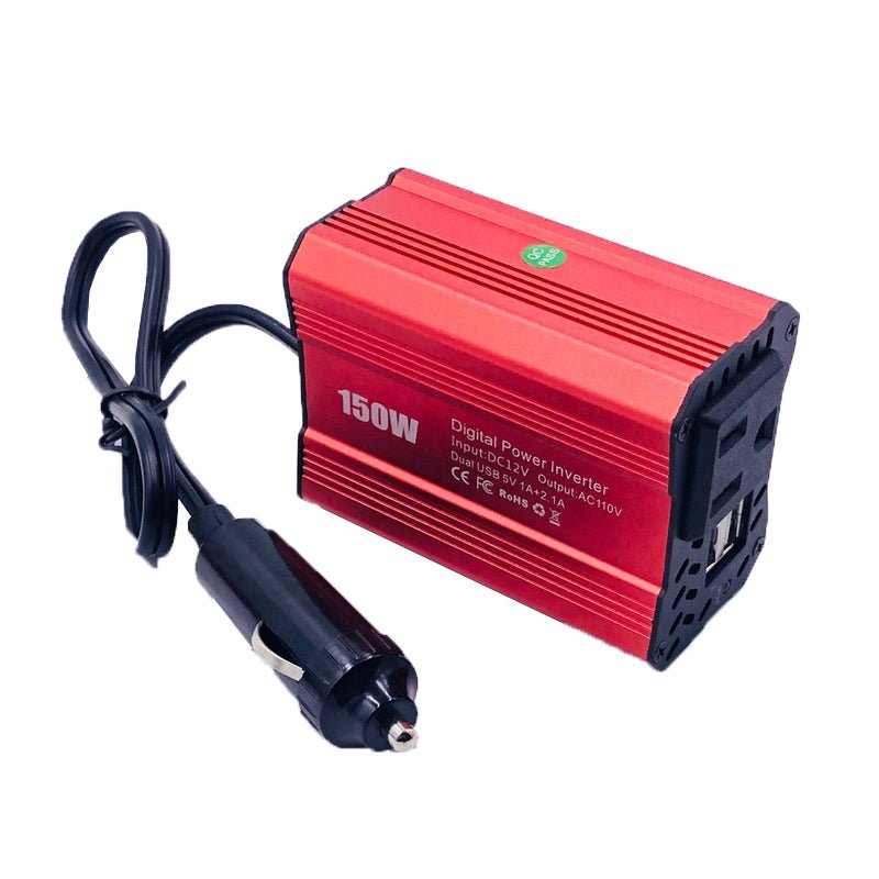 車載用インバーター 150W 12V 100V 修正正弦波 USBポート2口 コンバーター 防災用品 チャージャー | iCarCompanion