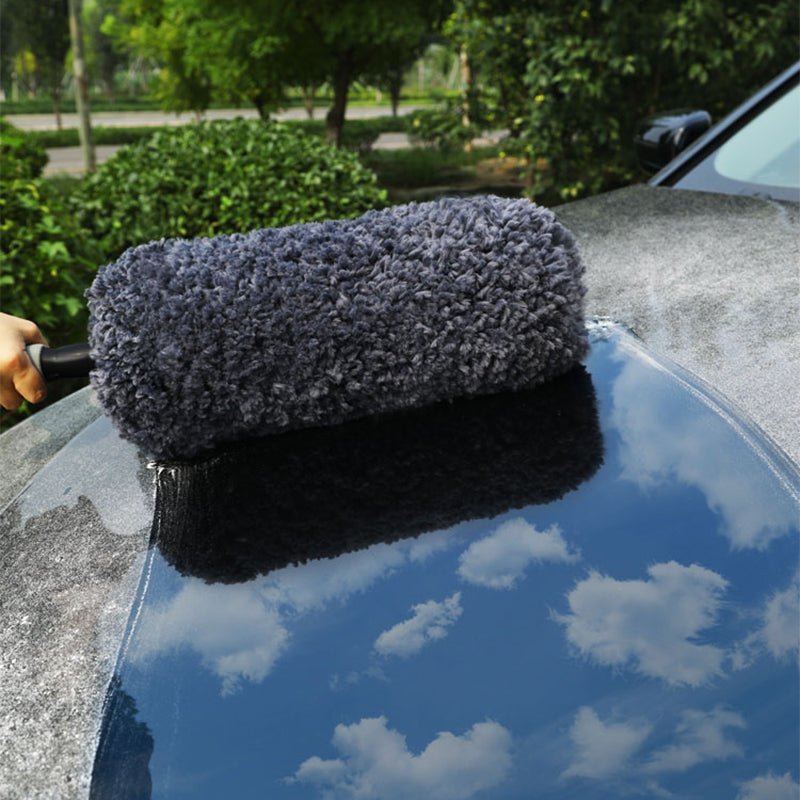 車用ブラシ ホコリ取り 伸縮型モップ マイクロファイバー 洗車道具 軽量・コンパクト - iCarCompanion