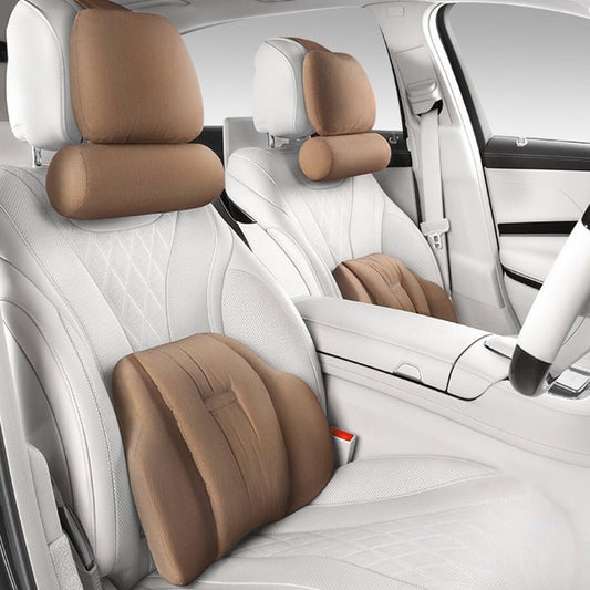 車用クッション ランバーサポート ネックパッド メモリーフォーム 疲労回復 専用シートクッション | iCarCompanion