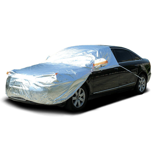 車ハーフカバー 裏起毛 ボンネット保護カバー 取付簡単 防水 軽/普自動車 軽量 塗装保護 専用カーカバー - 防水5層構造 | iCarCompanion