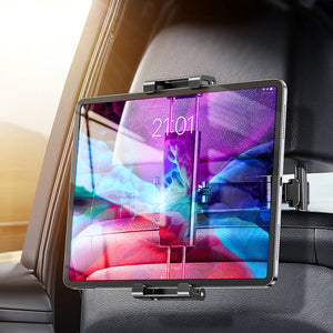 タブレットホルダー 伸縮アームスタンド ipad 角度・高さ調整 スマホ 車載 ヘッドレストの商品画像 1