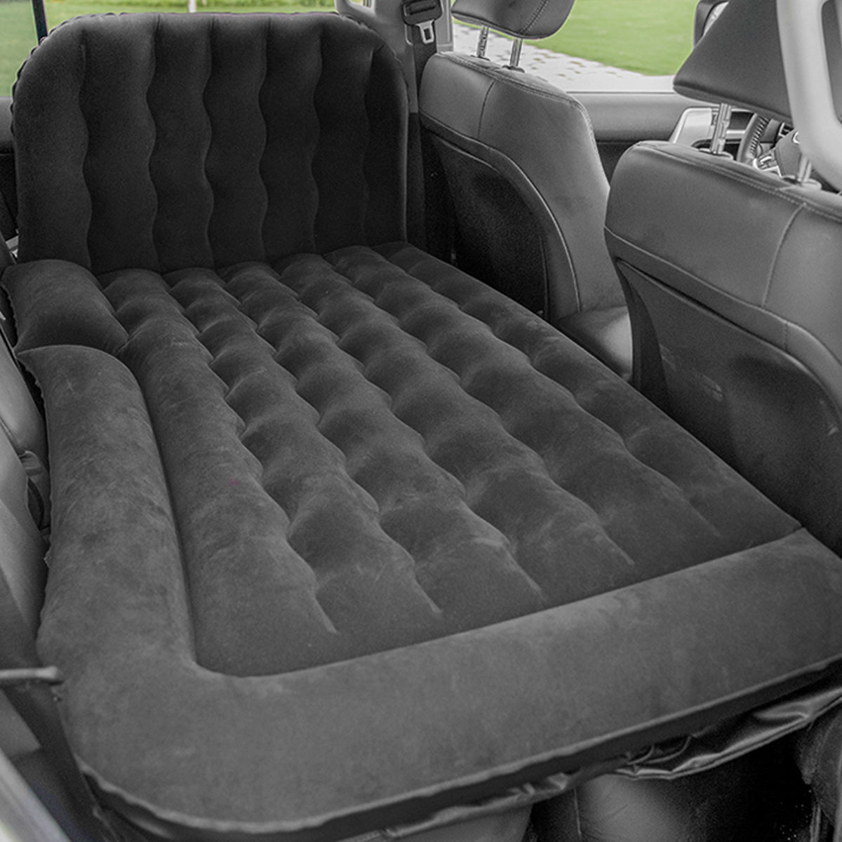 車中泊ベッド 電動ポンプ付属 カー用品 キャンプ用品 エアーベッド SUV車 普通車適用 - iCarCompanion