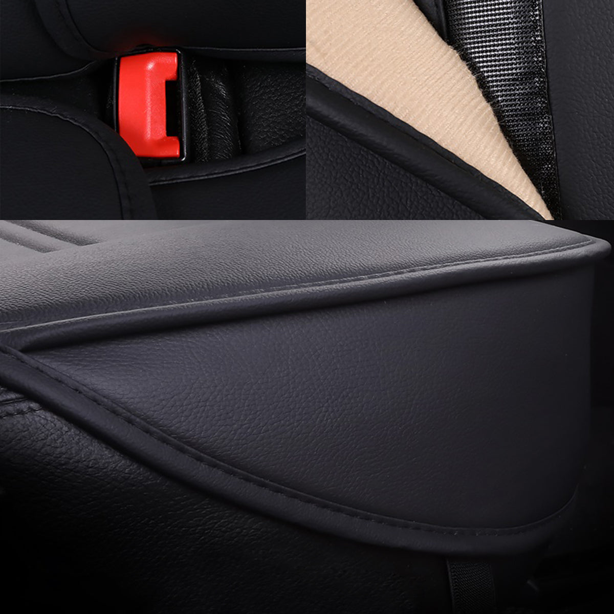 おしゃれ 汎用シートカバー クッション付き 6色レザー 防水防汚 耐久性 軽/普自動車 SUV 専用シートカバー - 防水5層構造 | iCarCompanion