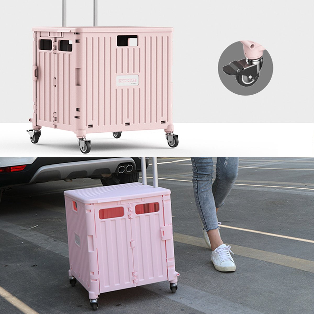 車用 トランク収納ボックス トロリーケース 折畳 小物入れ 多用 大容量 かわいい 多色 耐久 - iCarCompanion