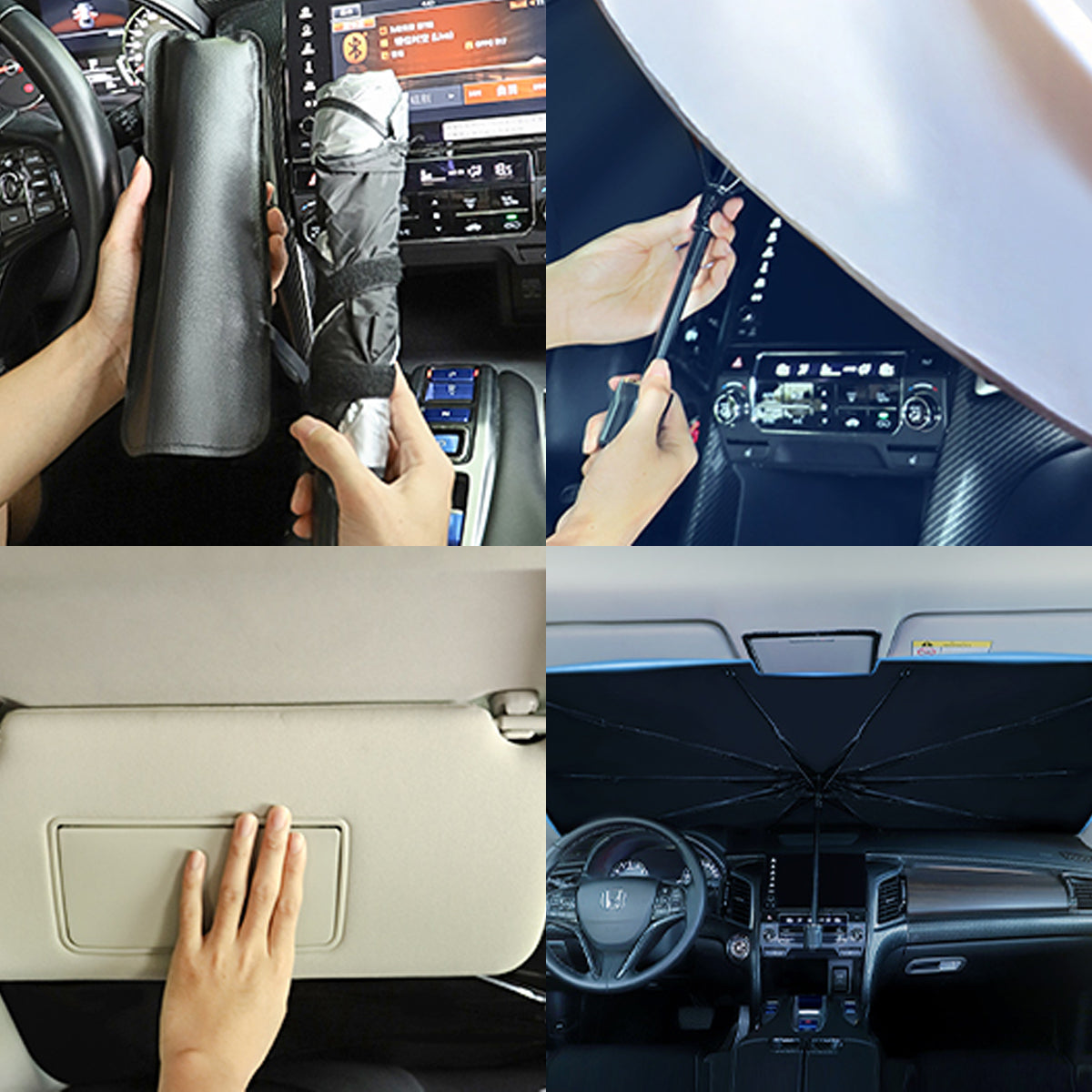 BMW専用 車用サンシェード 傘式 折り畳み式 遮光フロントシェード  日焼け対策  断熱遮光 専用サンシェード | iCarCompanion