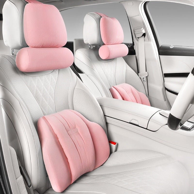 車用クッション ランバーサポート ネックパッド メモリーフォーム 疲労回復 専用シートクッション | iCarCompanion