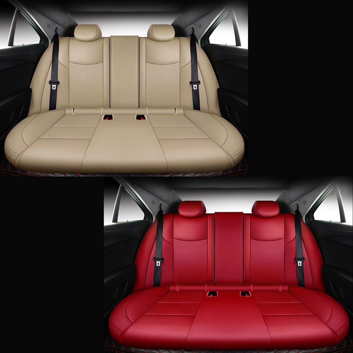 キャデラック専用 高級シートカバー 極厚プレミアム カスタムロゴ おしゃれ 全席セット 専用シートカバー - 防水5層構造 | iCarCompanion