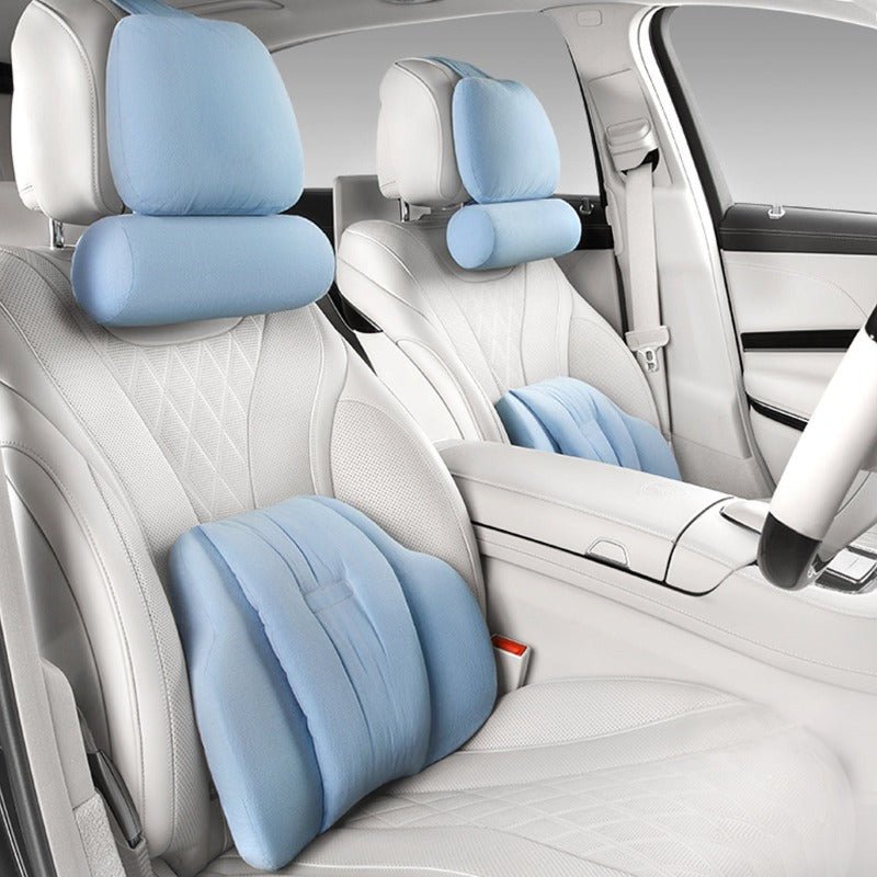 車用クッション ランバーサポート ネックパッド メモリーフォーム 疲労回復 専用シートクッション | iCarCompanion
