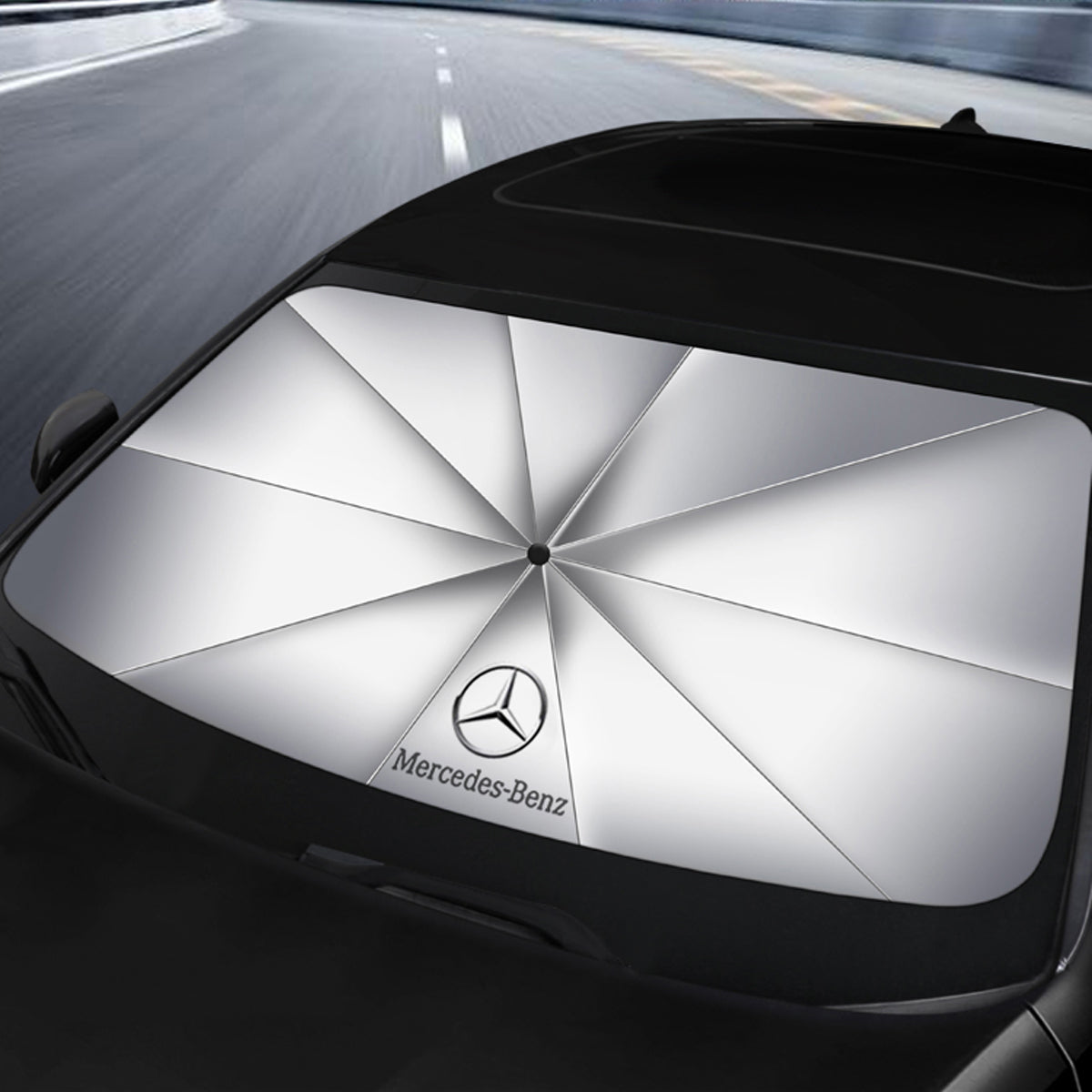 ベンツ 専用 車用サンシェード 傘式 GLC/GLA/GLB/A200L 車用 遮光 高密度生地 日焼け対策 UVカット UPF50+ 専用サンシェード | iCarCompanion