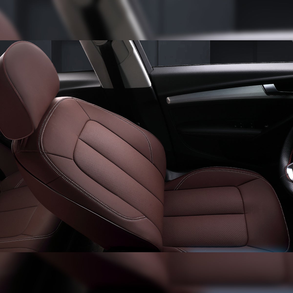 AUDIアウディ 車種専用設計 シートカバー JUSTFIT保証 13色 防水防汚 全席セット 専用シートカバー - 防水5層構造 | iCarCompanion