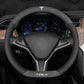 TESLAテスラ model3/Y/X/S 高級レザー スエード ハンドルカバー おしゃれ O型 D型 36CM 専用ハンドルカバー | iCarCompanion