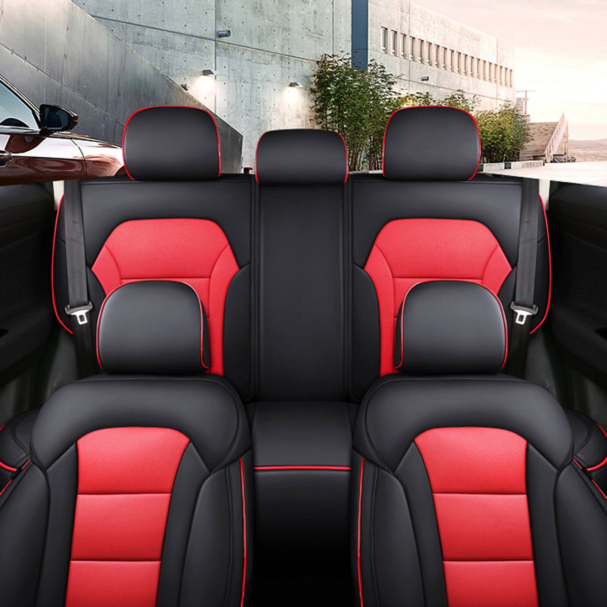 高級レザー シートカバー スポーツ感 6色 防水 オーダーメイド 耐久性 軽/普自動車 SUV 専用シートカバー - 防水5層構造 | iCarCompanion