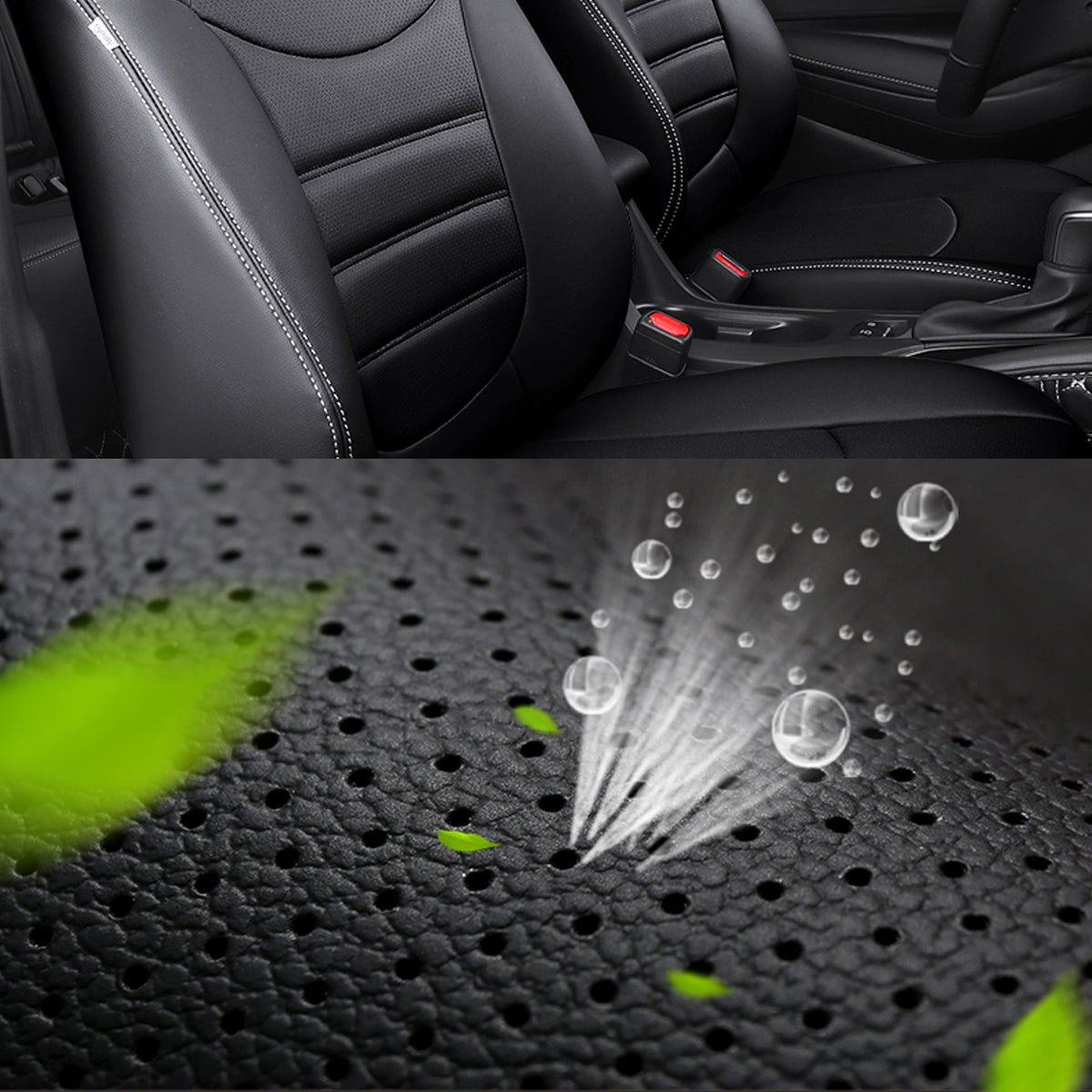 TOYOTAトヨタ 防水レザー 高級シートカバー おしゃれ 5色 オーダーメイド 全席セット 専用シートカバー - 防水5層構造 | iCarCompanion
