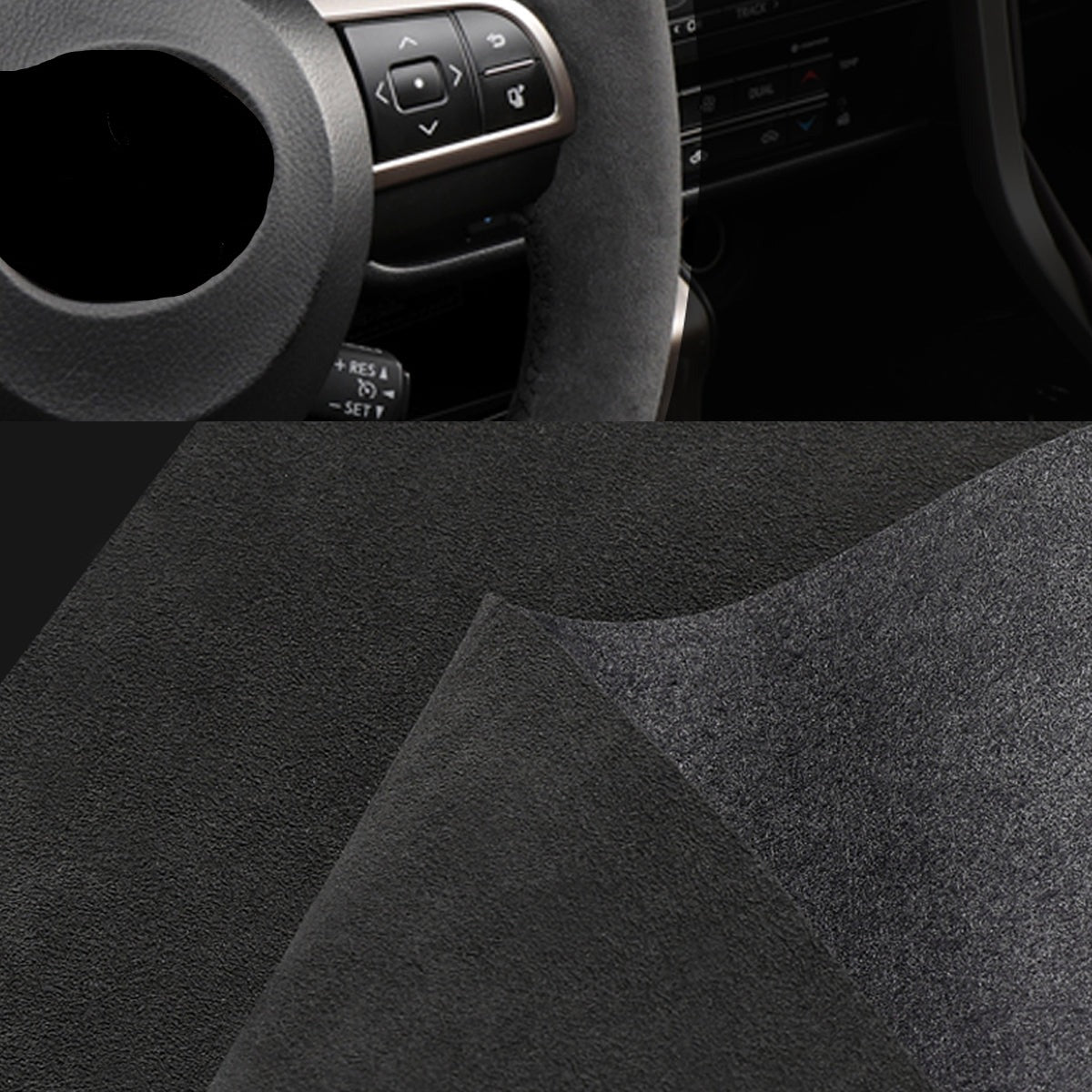 LEXUS レクサス Alcantara 本革 スエード ハンドルカバー 編み込み式 オーダーメイド 専用ハンドルカバー | iCarCompanion