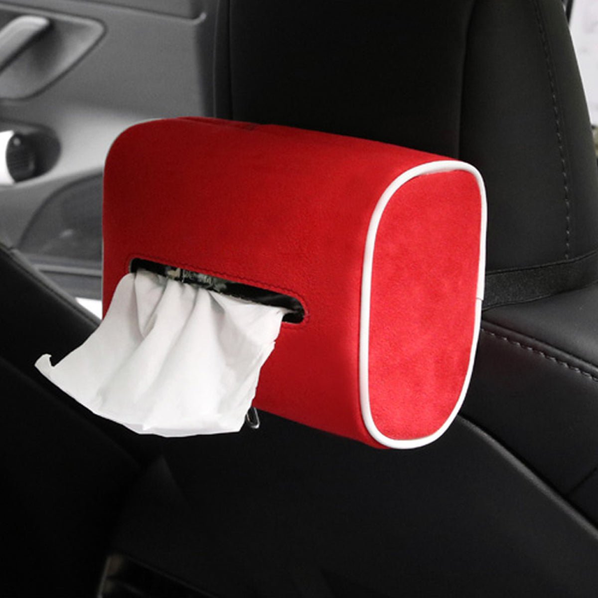車用収納 高級品 ティッシュ箱 手触り抜群 人気多色 防塵 おしゃれ ALCANTARA おすすめ - iCarCompanion