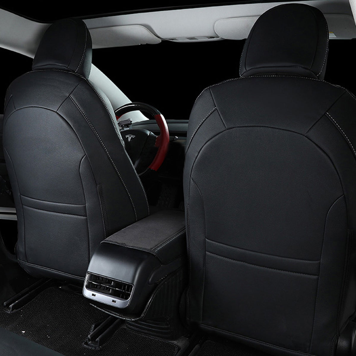 テスラ専用 車種専用設計 高級シートカバー JUSTFIT保証 スエードレザー おしゃれ 全席セット 専用シートカバー - 防水5層構造 | iCarCompanion