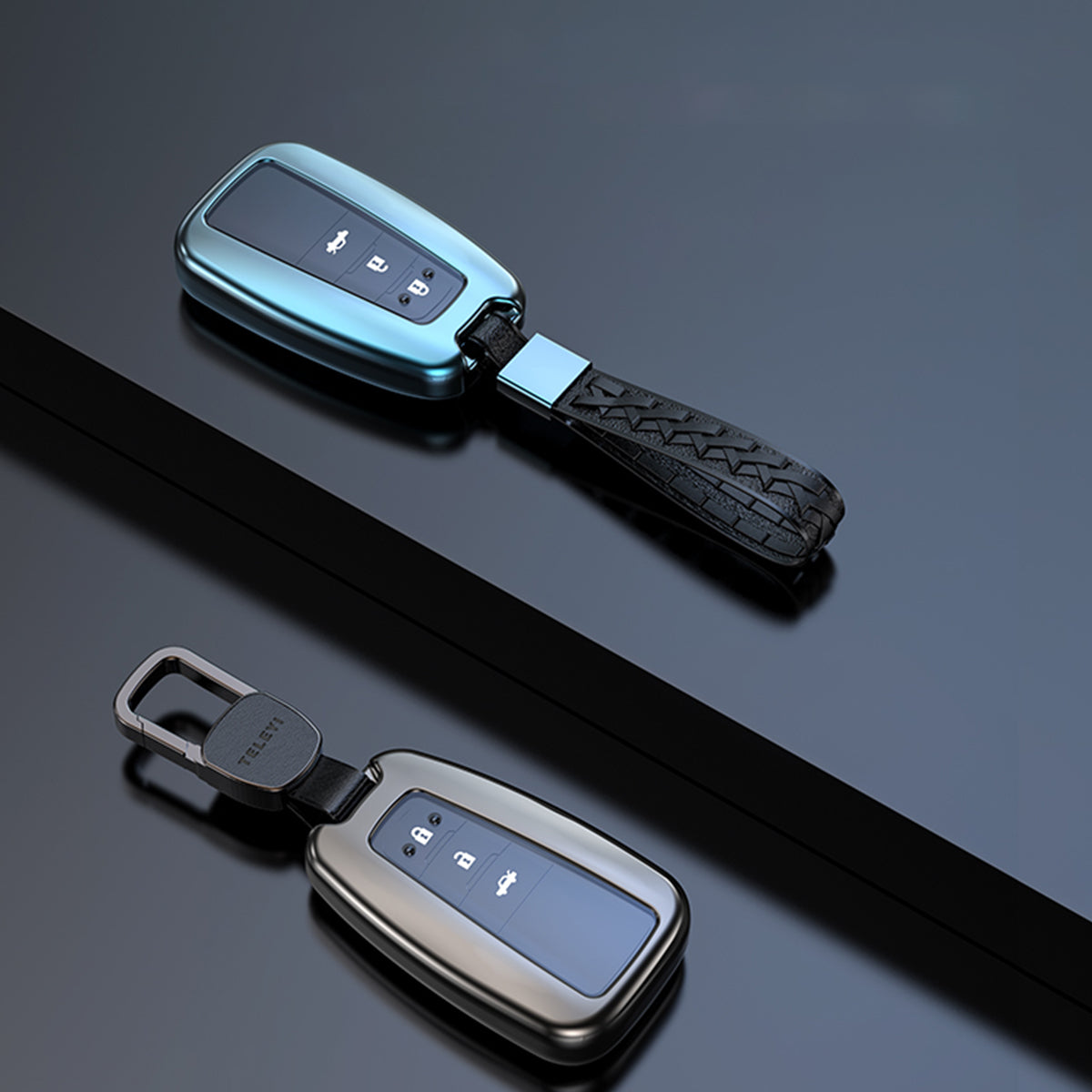 TOYOTA トヨタ スマートキーケース アルミニウム合金製 キーケース キーカバー キーホルダー 汚れ、傷防止の商品画像 1