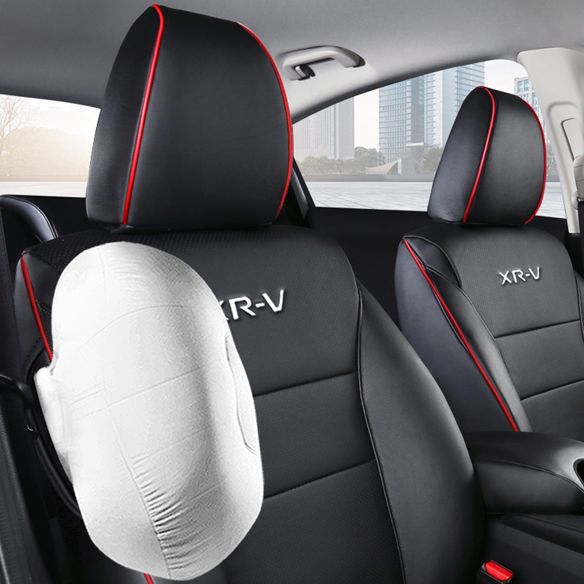 ホンダXR-V専用 フィット感抜群 高級シートカバー ロゴ入り 防水防汚 全席セット 専用シートカバー - 防水5層構造 | iCarCompanion