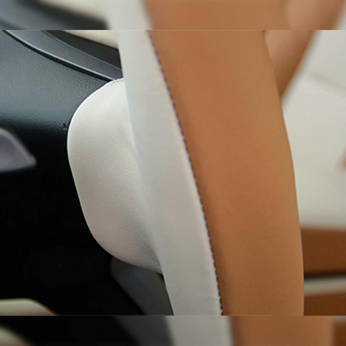 TESLAテスラ model3/Y/X/S 本革 高級ハンドルカバー 編み込み式  オーダーメイド 専用ハンドルカバー | iCarCompanion