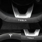 TESLAテスラ model3/Y/X/S 高級レザー スエード ハンドルカバー おしゃれ O型 D型 36CM 専用ハンドルカバー | iCarCompanion