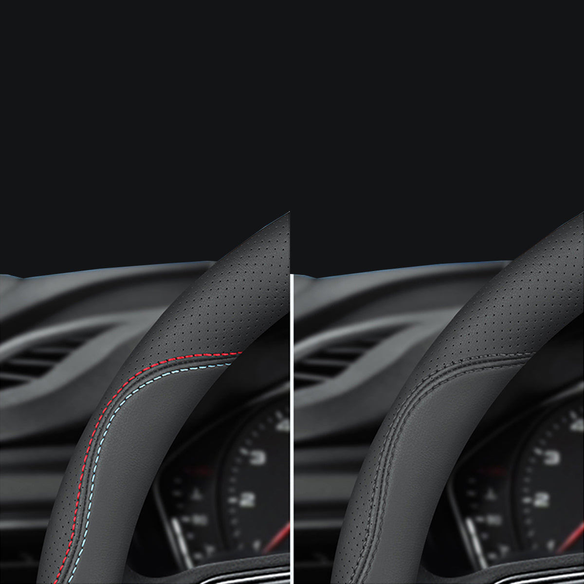 HONDA ホンダ 本革ハンドルカバー 高級感 グリップ感抜群 滑り止め おしゃれ 35~40CM 専用ハンドルカバー | iCarCompanion