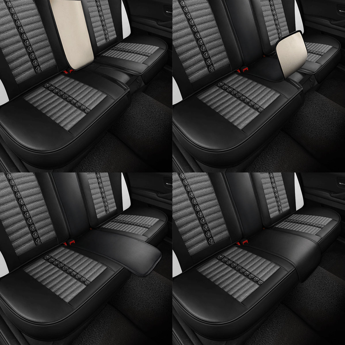 リネン製 汎用シートカバー フィット感抜群 4色 通気防水 耐摩耗性 軽/普自動車 SUV 専用シートカバー - 防水5層構造 | iCarCompanion
