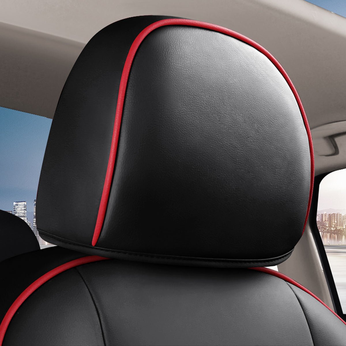 高級本革 防水シートカバー スポーツ感 通気性 耐久性 オーダーメイド  4色 全席セット 専用シートカバー - 防水5層構造 | iCarCompanion