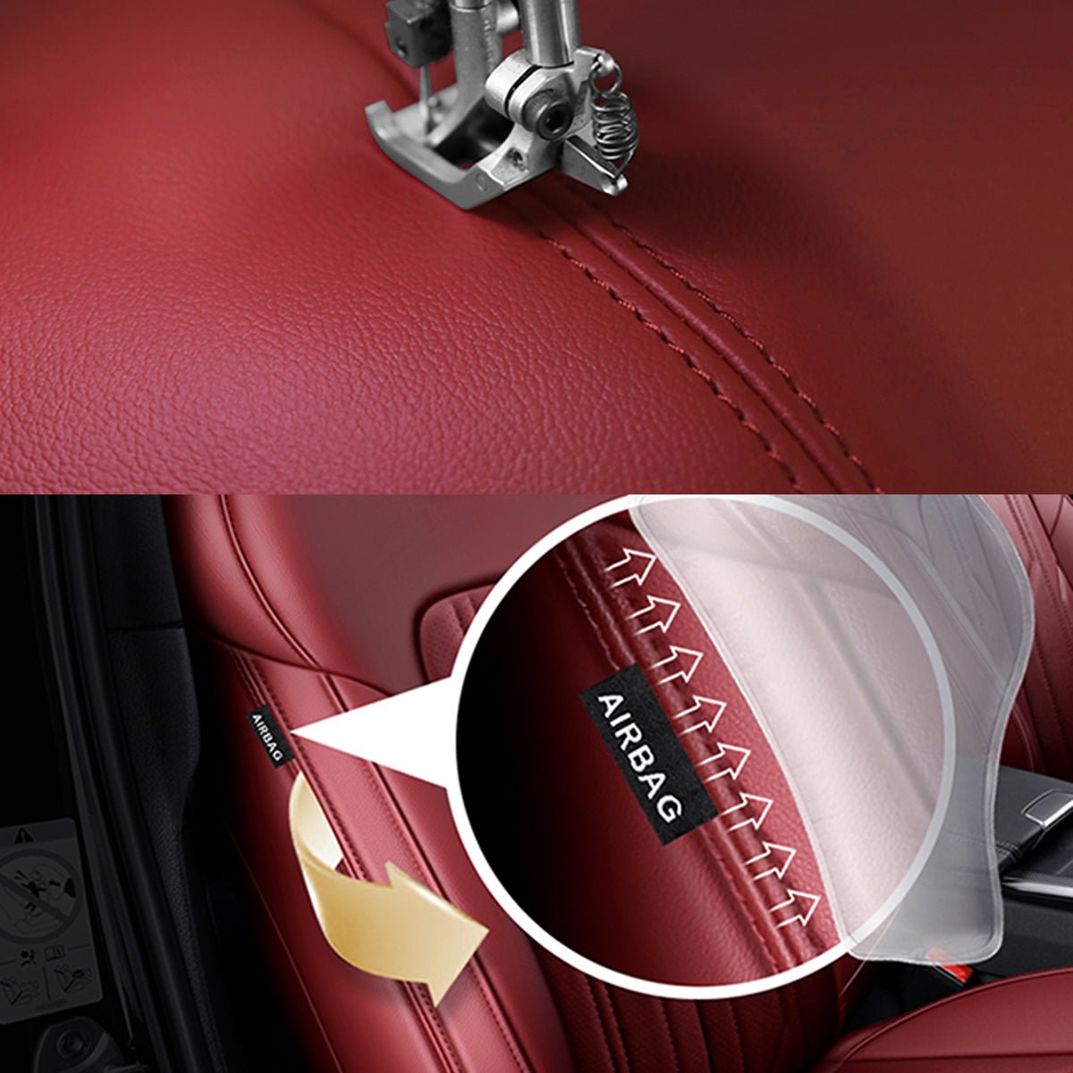 レザー 車シートカバー 人気 フィット感抜群 オーダーメイド おしゃれ 全席セット 専用シートカバー - 防水5層構造 | iCarCompanion