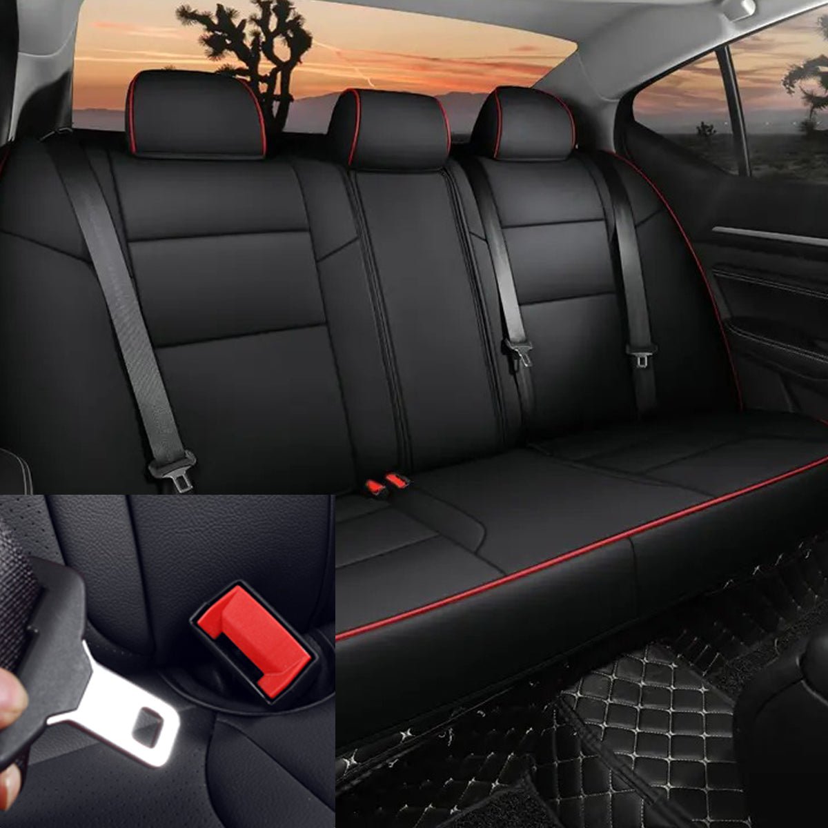 日産 ティアナ専用 耐久性抜群 高級シートカバー 通気防水 4色 カスタムロゴ 全席セット 専用シートカバー - 防水5層構造 | iCarCompanion