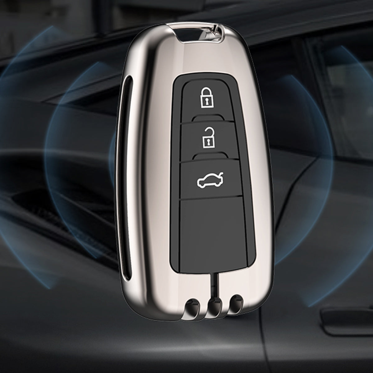 TOYOTA 車用 キーケース キーカバー 高級感 合金製 360度ボタン保護 全面保護 亜鉛合金メタル 車専用設計 フィット感