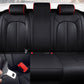 アウディ A3専用 高級シートカバー JUSTFIT保証 防水レザー カスタムロゴ 全席セット 専用シートカバー - 防水5層構造 | iCarCompanion
