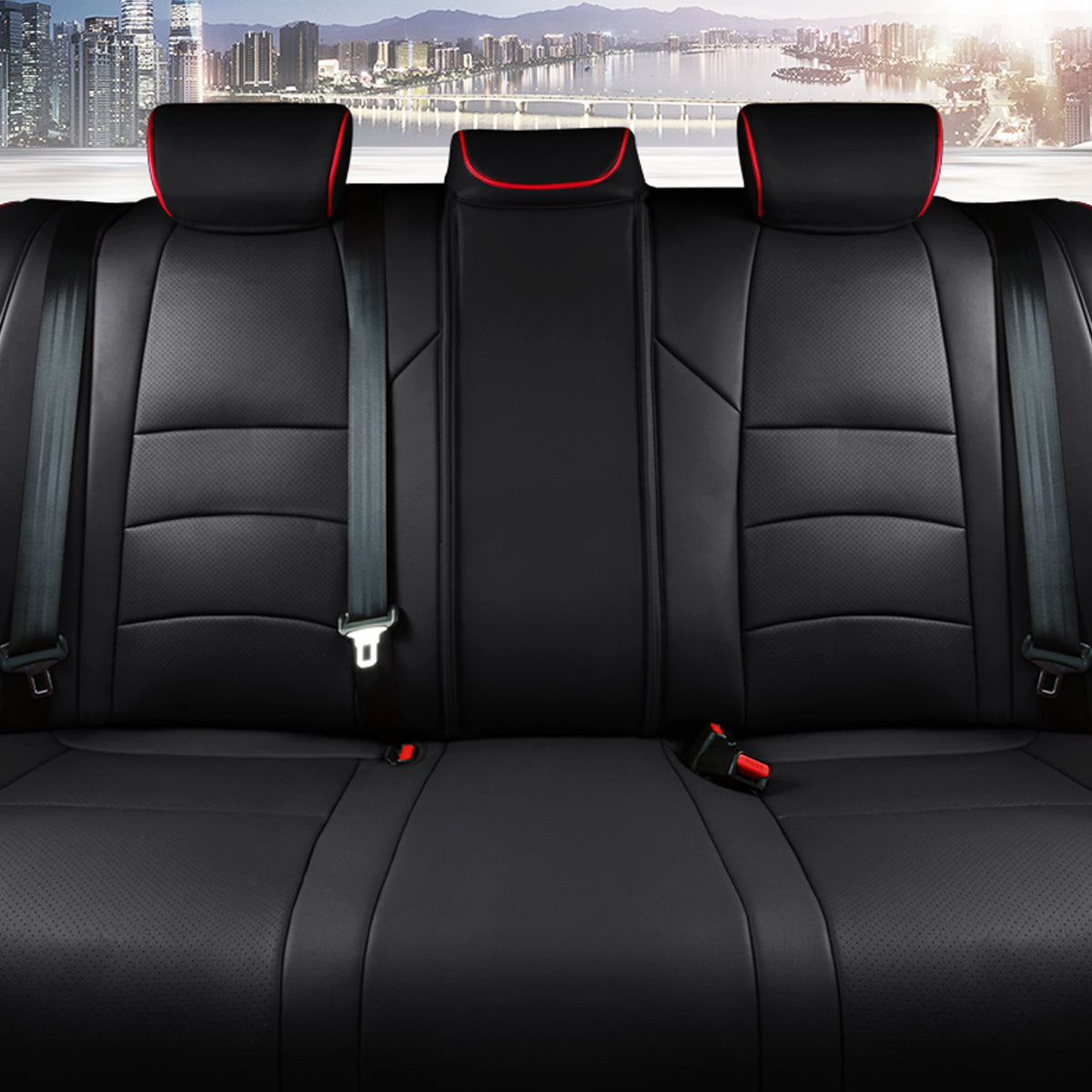 Hondaホンダ アコード専用 高級レザー シートカバー ロゴ入り 通気防水 耐久性 4色 全席セット 専用シートカバー - 防水5層構造 | iCarCompanion