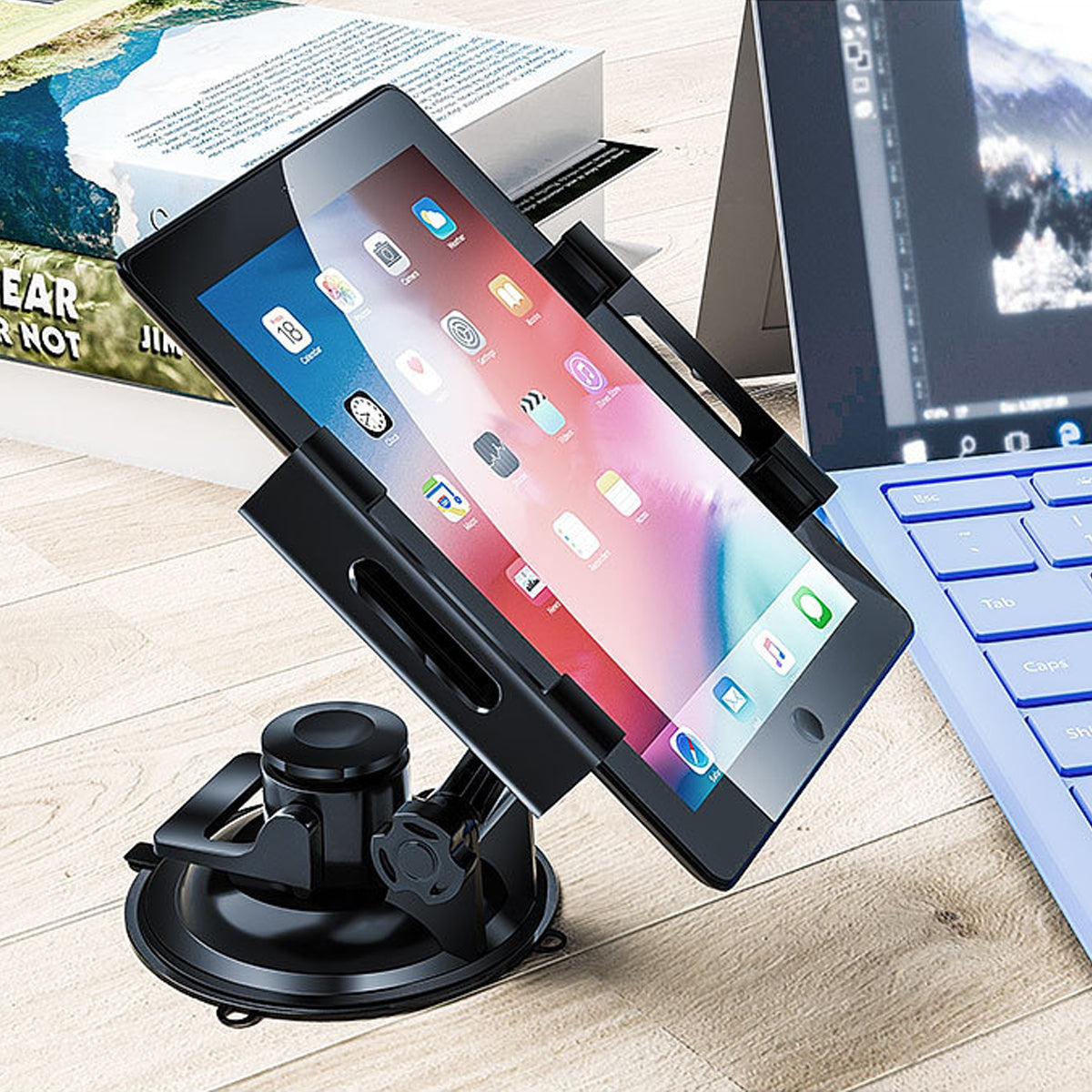 タブレットホルダー &スマホホルダー兼用 車載ホルダー 吸盤 ダッシュボードの商品画像 4