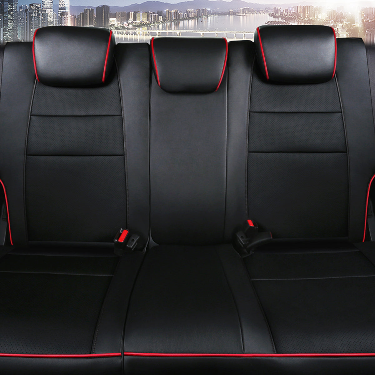 ホンダ フィット専用 高級シートカバー カスタムロゴ 防水レザー おしゃれ 全席セット 専用シートカバー - 防水5層構造 | iCarCompanion