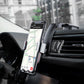 スマホホルダー 車 重力式自動開閉 角度調整 貼り付けタイプ 片手操作 多機種対応