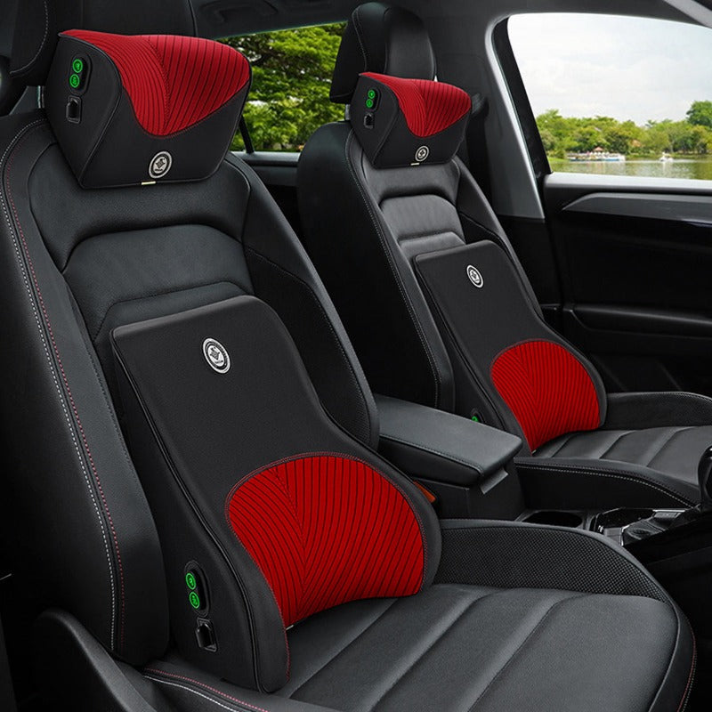 ヘッドレスト 腰枕 オフィス 椅子 車用 腰サポート クッション 取付バンド 専用シートクッション | iCarCompanion