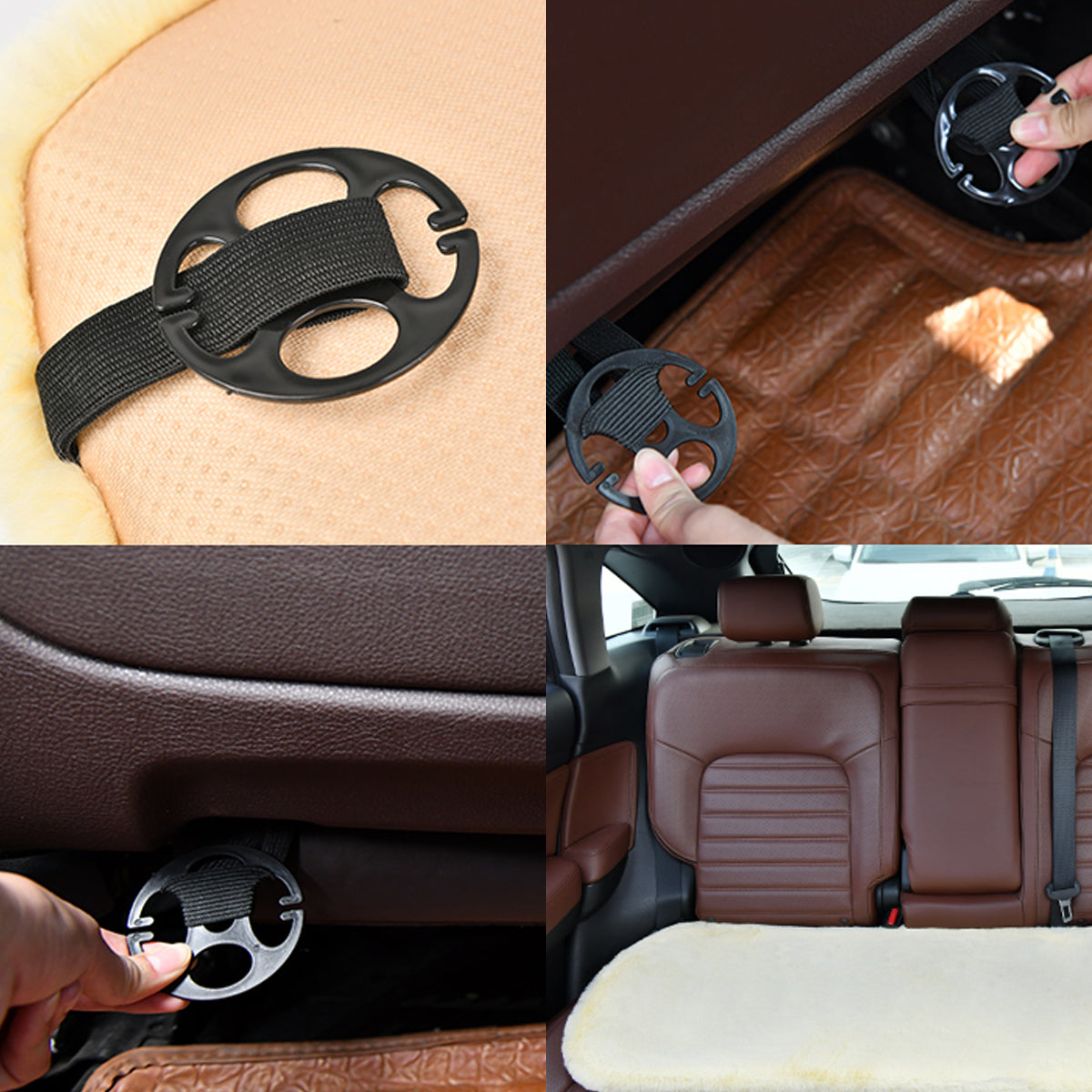 シートクッション かわいい 高級感　防寒対策 もふもふ ウサギ 暖かい 車用 冬保温 専用シートクッション | iCarCompanion