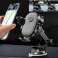 スマホホルダー 車用 伸縮可能 吸盤タイプ/エアコン吹き出し口 角度調整 片手操作 全機種