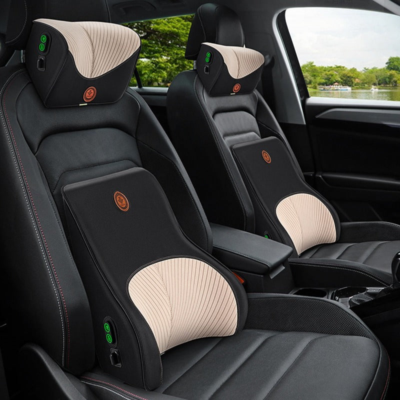 ヘッドレスト 腰枕 オフィス 椅子 車用 腰サポート クッション 取付バンド 専用シートクッション | iCarCompanion