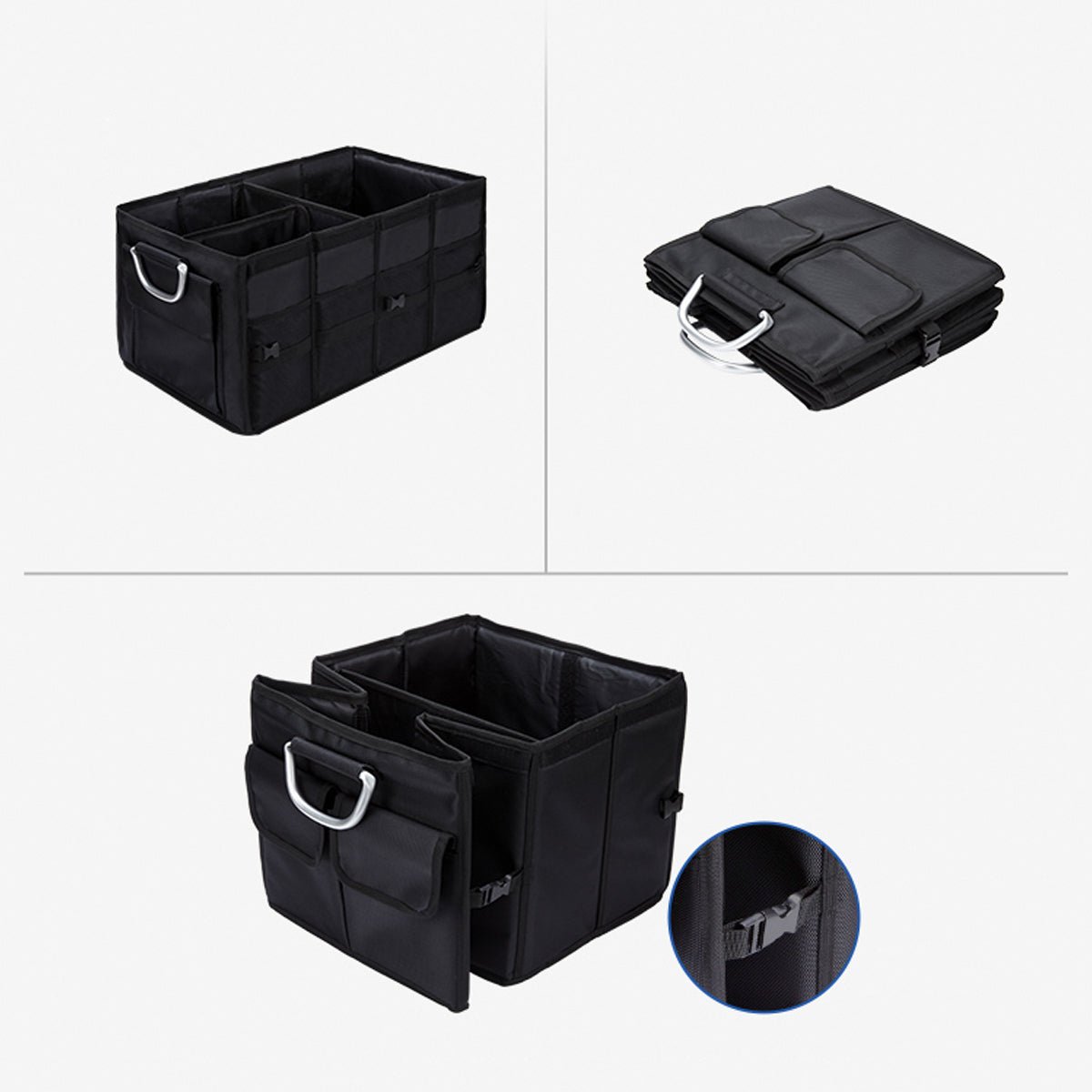 車用収納 トランクボックス 折畳 小物入れ 防水防塵 仕切りデザイン ピクニッククーラー箱 - iCarCompanion