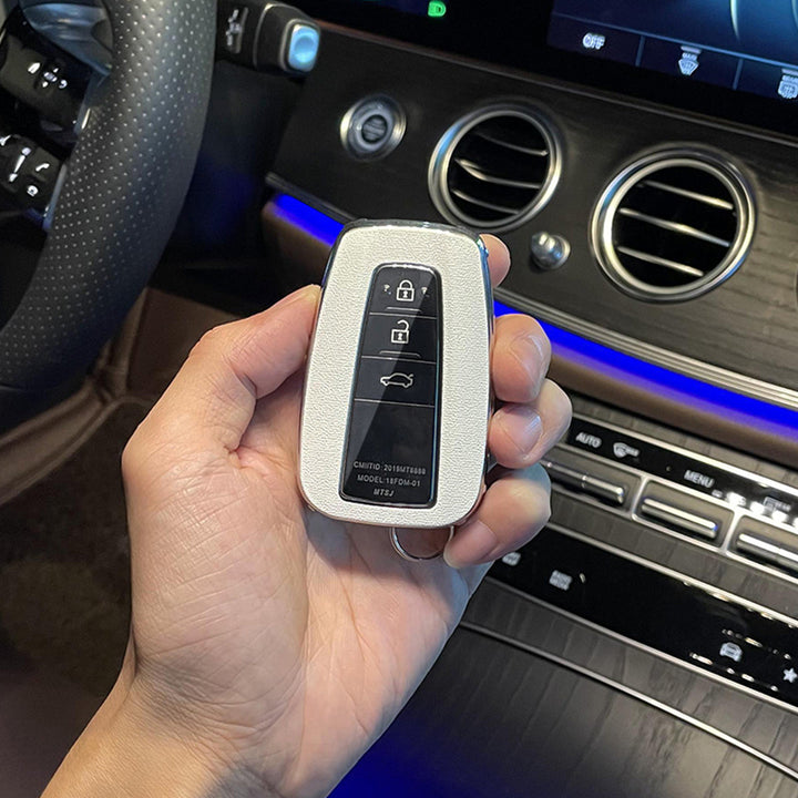TOYOTA 車用 キーケース キーカバー 高級感 オシャレ 耐摩耗 耐久性 高品質レザー 傷 汚れ防止 軽量 防水 鍵を保護