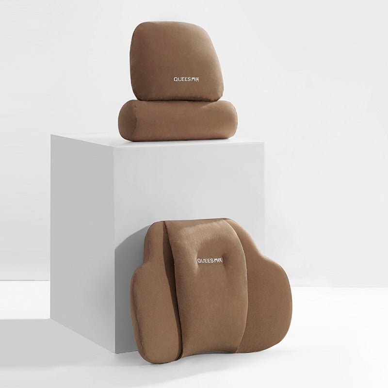 車用クッション ランバーサポート ネックパッド メモリーフォーム 疲労回復 専用シートクッション | iCarCompanion