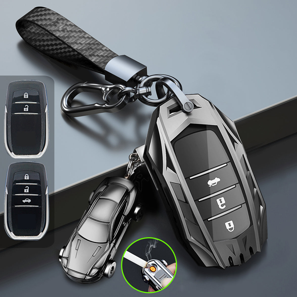 TOYOTA トヨタ車用 スマートキーケース キーカバー 質が軽い 高級金属 メカ感 かっこいい 防塵 防水の商品画像 21
