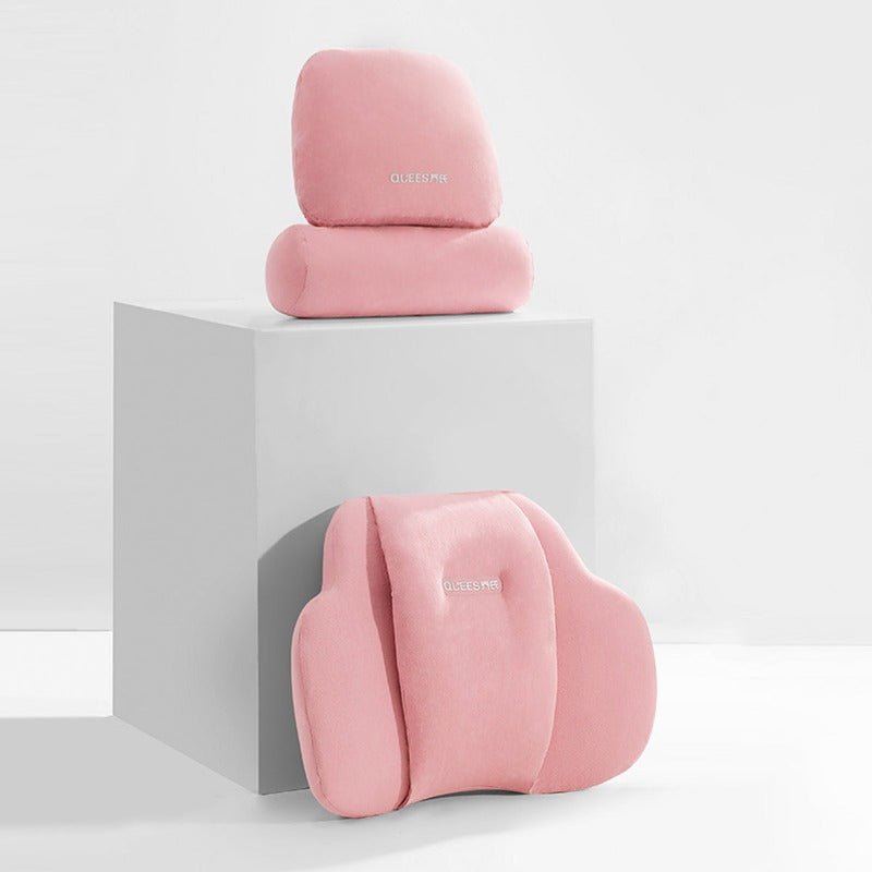 車用クッション ランバーサポート ネックパッド メモリーフォーム 疲労回復 専用シートクッション | iCarCompanion