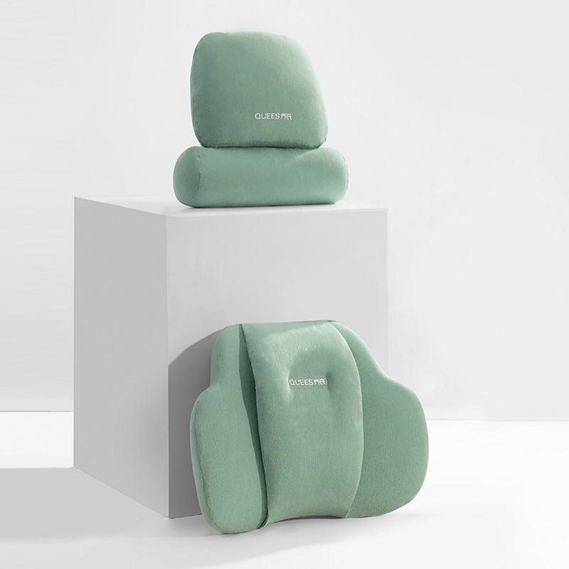 車用クッション ランバーサポート ネックパッド メモリーフォーム 疲労回復 専用シートクッション | iCarCompanion