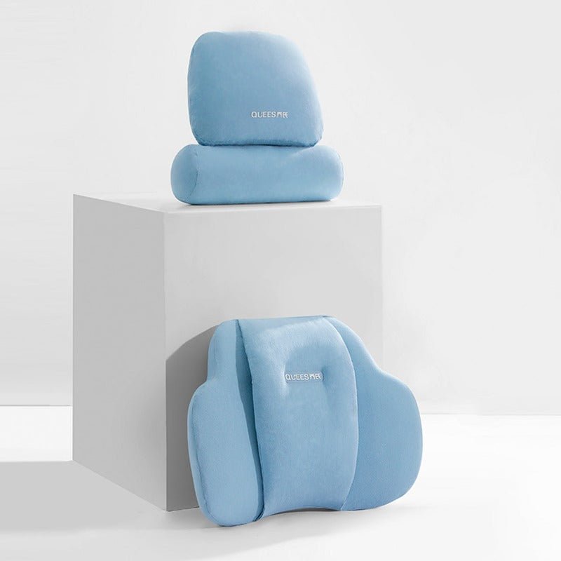 車用クッション ランバーサポート ネックパッド メモリーフォーム 疲労回復 専用シートクッション | iCarCompanion