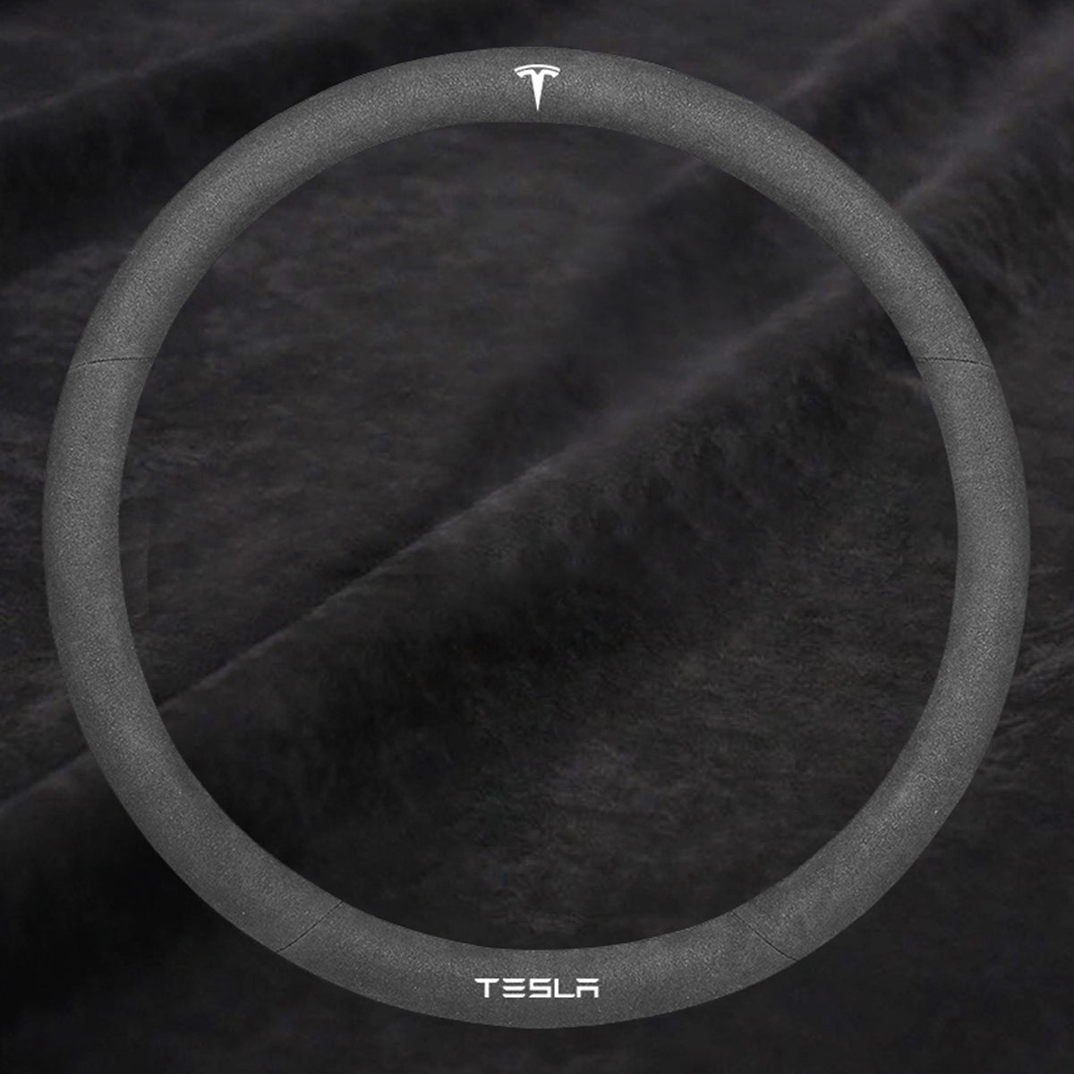 TESLAテスラ model3/Y/X/S 高級レザー スエード ハンドルカバー おしゃれ O型 D型 36CM 専用ハンドルカバー | iCarCompanion