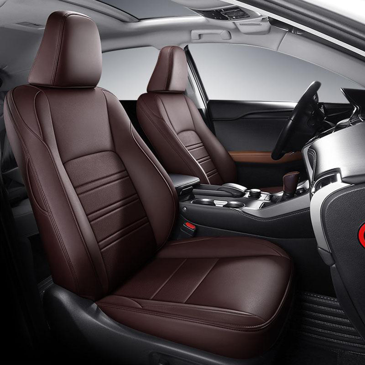 シートカバー JUSTFIT保証 オーダーメイド 12色レザー 防水 軽/普自動車 SUV 専用シートカバー - 防水5層構造 | iCarCompanion