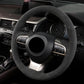 LEXUS レクサス Alcantara 本革 スエード ハンドルカバー 編み込み式 オーダーメイド 専用ハンドルカバー | iCarCompanion