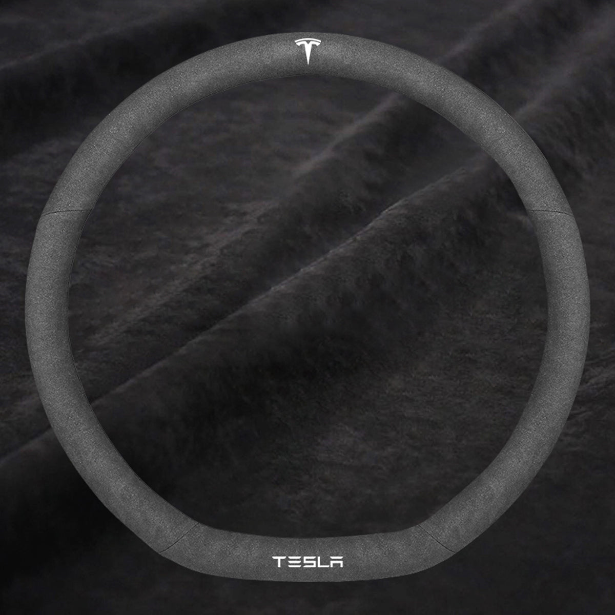 TESLAテスラ model3/Y/X/S 高級レザー スエード ハンドルカバー おしゃれ O型 D型 36CM 専用ハンドルカバー | iCarCompanion